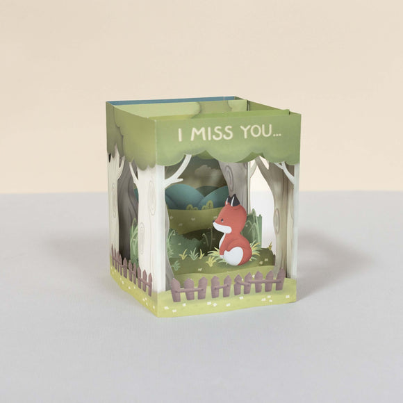 3D Greeting Card - I Miss You - trendythreadsale
