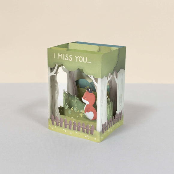 3D Greeting Card - I Miss You - trendythreadsale